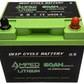 60Ah Lithium Battery (LiFePO4) 12.8V - Bluetooth - Heated