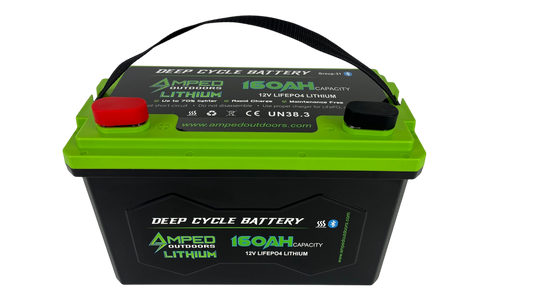 160Ah Lithium Battery (LiFePO4) 12.8V - Bluetooth - IP67 Waterproof - Heated
